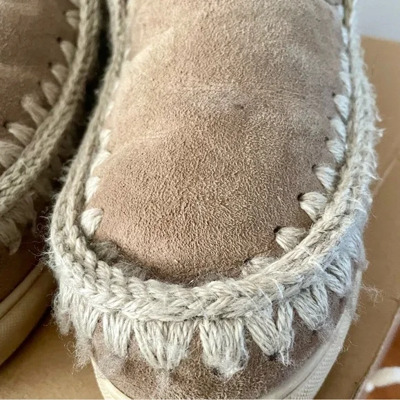 Mou Eskimo Sneaker Boots Elephant Grey Women’s Size 38 Winter & Rain Boots